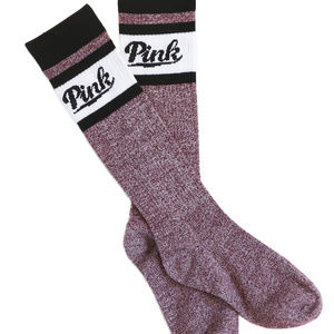 Victoria's Secret PINK Knee High Socks Purple NWOT